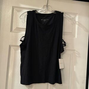 NWT Beyond Yoga Black Knot So Fast Cropped Tank Top  size Small